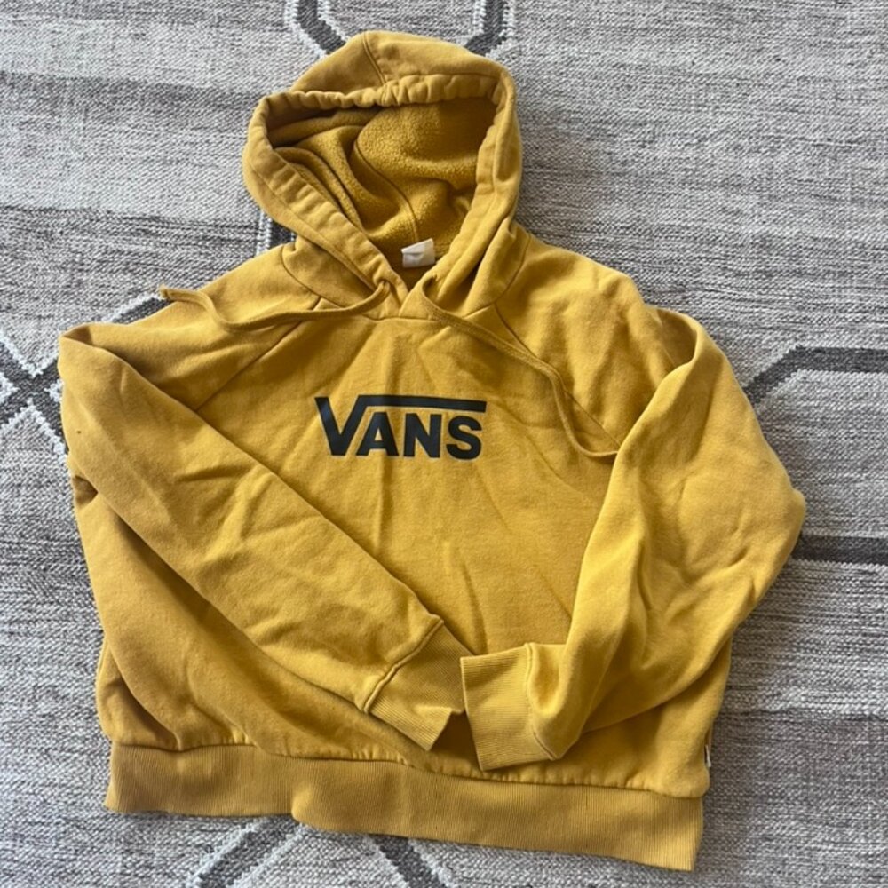 Vans mustard yellow hoodie, small